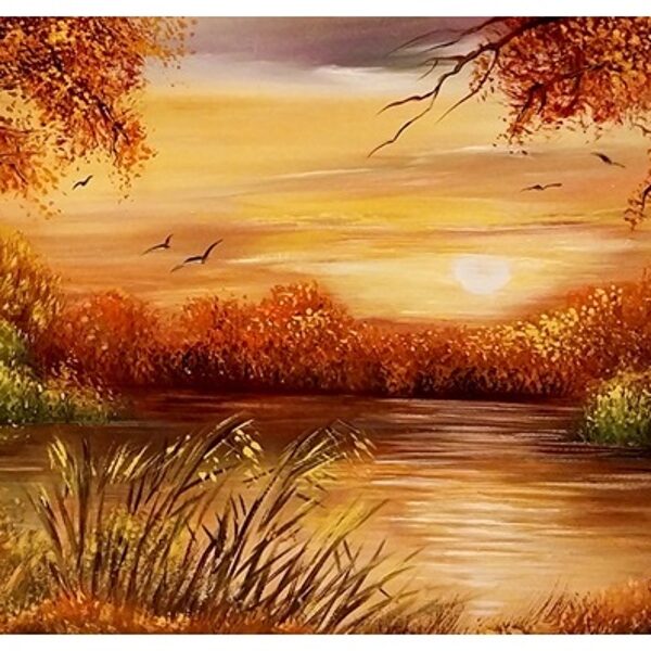 Az ősz ragyogása 30x50 cm  62.000.-