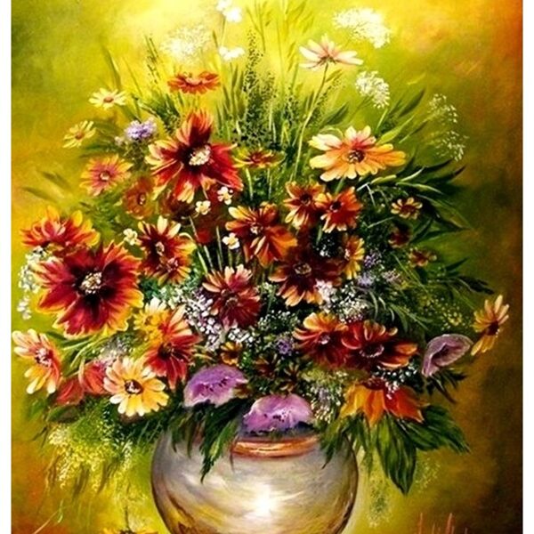 Bársonyvirágok  50x40 cm  85.000.-