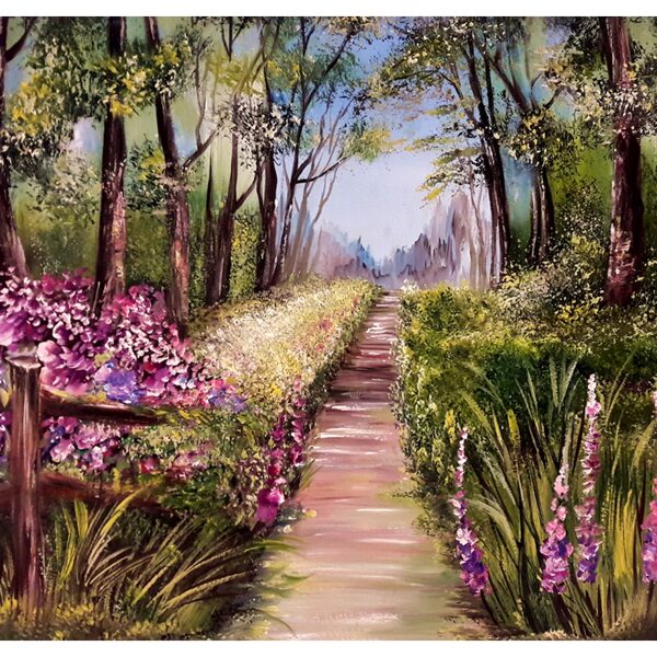 Virágzó természet 40x50 cm 80.000.-