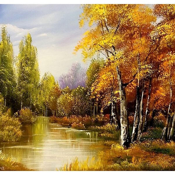Őszi erdőbelső  35x45 cm 69.500.-