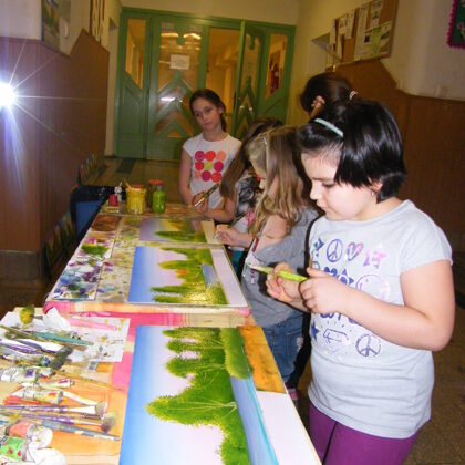 Tavasz van, így tavaszi tájakhoz van ihlet.