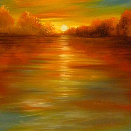 Balatoni naplemente 40x30 cm