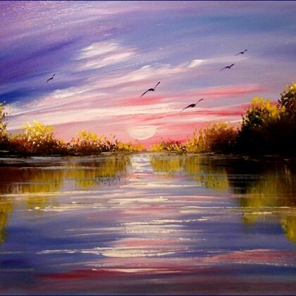 Hajnali ébredés  50x70 cm