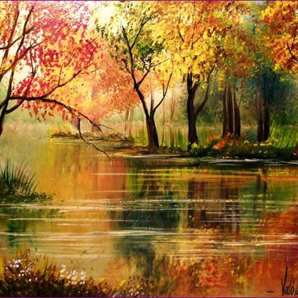 Őszi színkavalkád 30x40 cm