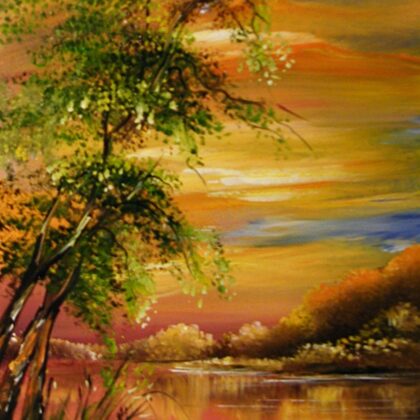 Vízparti fa 30x20 cm