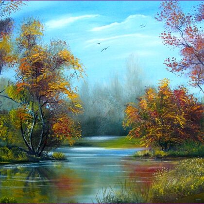 Vízparti ősz 50x70