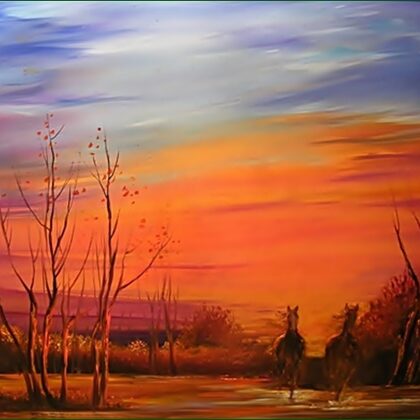 Hajnali vágta 30x40 cm