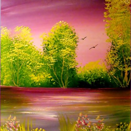 Tavaszi hajnal 35x30cm