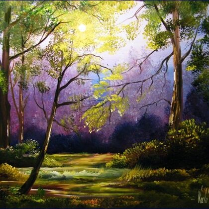 Távoli hold 30x40cm