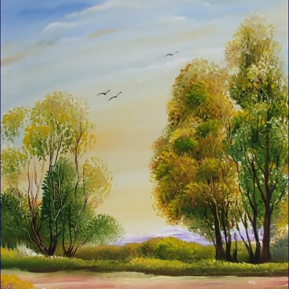 Virágos út 35x30 cm