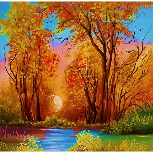 Erdőszéli napnyugta