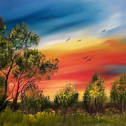 Viharfelhők 20x30 cm