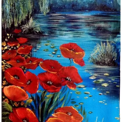 Májusi tópart 40x30 cm 