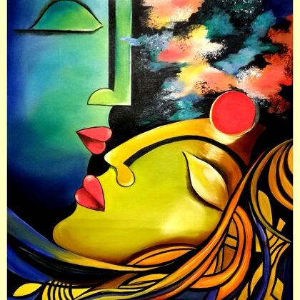 Szerelem a felhők között 100x75 cm 