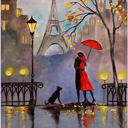 Románc Párizsban 40x30 cm