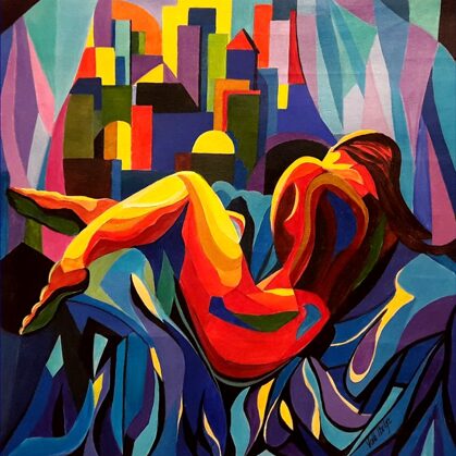 Reprodukció Színes álom - 35x40 cm