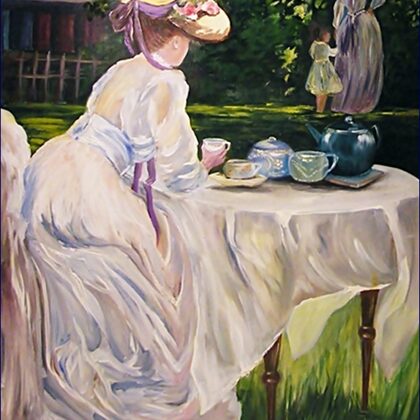 Renoir reprodukció, Teadélután 50x40 cm 