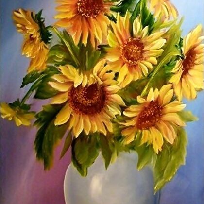 Violet Valo - Erica's Sunflowers, 40x30 cm