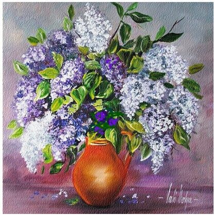 Violet Valo - May Lilac Flower, 45x40 cm