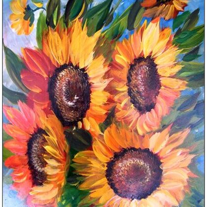 Violet Valo - Sunflowers, 40x30 cm
