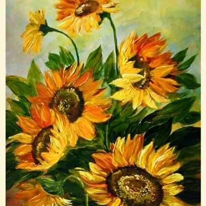 Violet Valo - Sunflowers, 40x30 cm