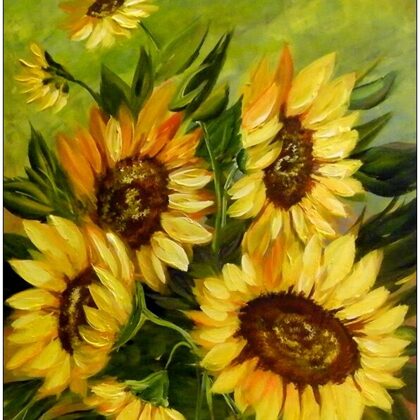 Violet Valo - Sunflowers, 45x40 cm