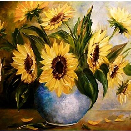 Violet Valo - Sunflowers, 40x60 cm