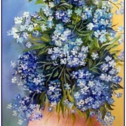 Violet Valo - Myosotis Arvensis, 60x30 cm