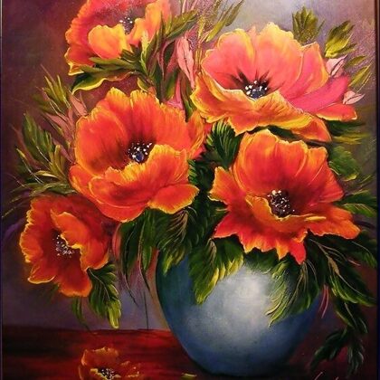 Violet Valo - Poppies, 35x30 cm