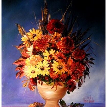 Violet Valo - Straw Flowers, 40x30 cm