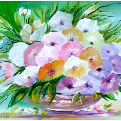 Violet Valo - WindFlowers, 40x45 cm