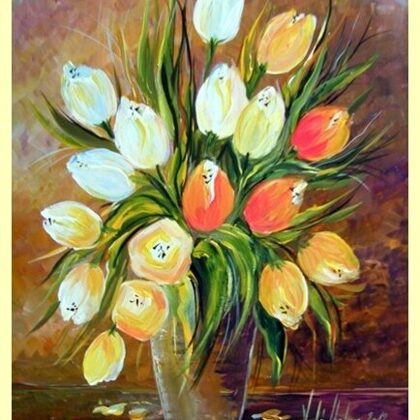 Violet Valo - Tulips, 45x30 cm