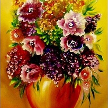 Violet Valo - Yellow Multitude, 40x30 cm