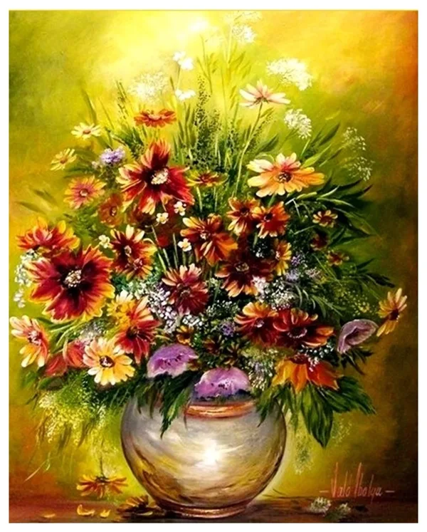 Bársonyvirágok  50x40 cm 195.000.- Ft