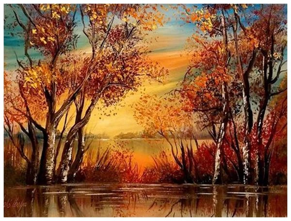 Esteledik a tóparton 35x45 cm 165.000.- Ft