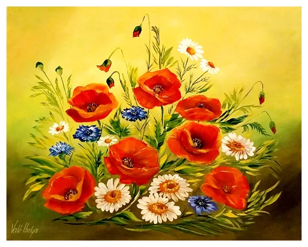 A mező virágai 35x45 cm 165.000.- Ft