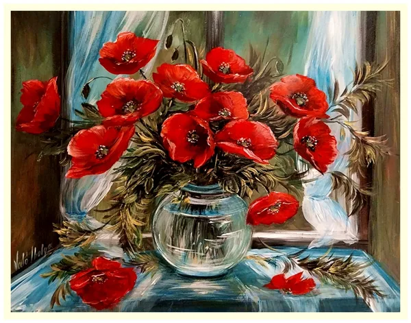 Pipacsok 35x45 cm&nbsp; &nbsp; &nbsp; &nbsp; &nbsp; &nbsp;195.000.- Ft