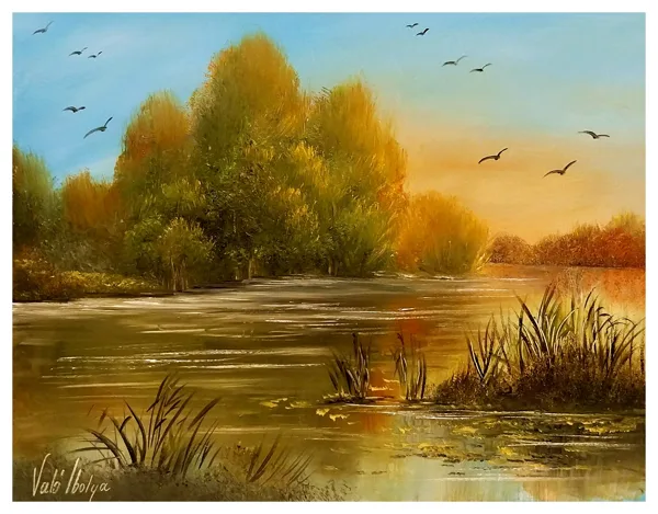 Tópart vihar után 35x45 cm&nbsp; 145.000.- Ft