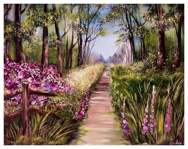 Virágzó természet 40x50 cm 185.000.- Ft