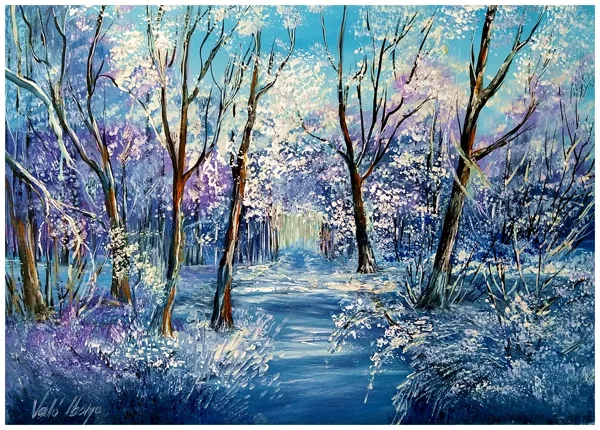 Tél az erdőn 35x50 cm   - 168.000.- Ft