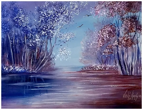 Januári hajnal 35x45 cm 175..000.- Ft