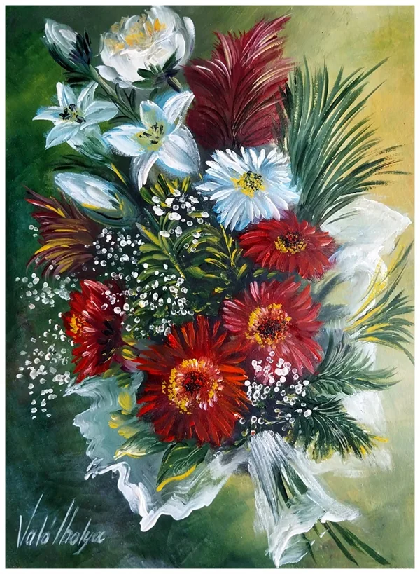 Ünnepi csokor 40x30 cm Ft 155.000.- Ft