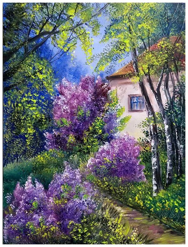 Tavaszi virágzás 40x30 cm 158.000.- Ft