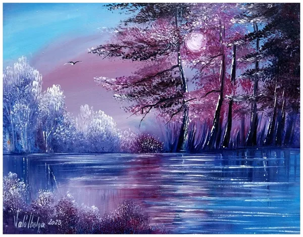 Hajnali ébredés 35x45 cm 190,000.- Ft