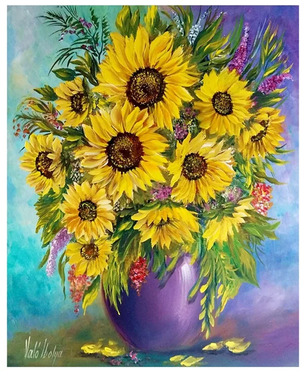 Napraforgók 45x40 cm&nbsp;185.000.- Ft