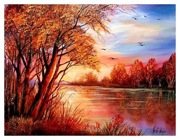Tóparti idill 35x45 cm&nbsp;172.000.- Ft