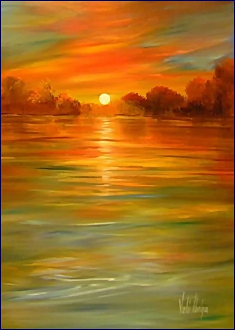 Balatoni naplemente 45x30 cm