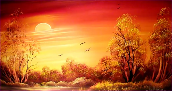 Folyómenti fák 30x65 cm