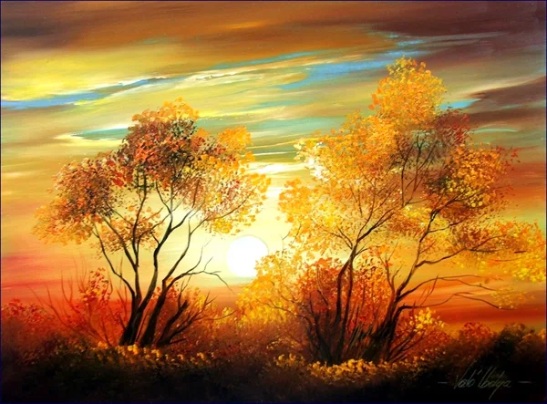 Violet Valo - Vihar utáni naplemente 30x40 cm