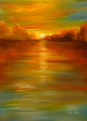 Balatoni naplemente 40x30 cm